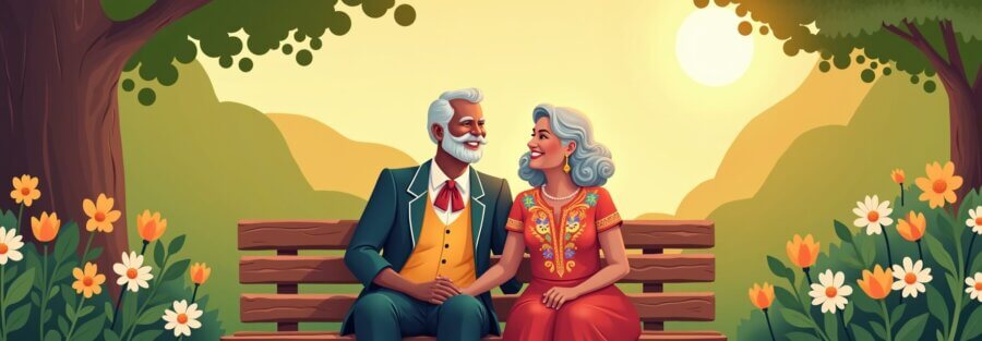 Pareja mexicana disfrutando de su retiro gracias a un plan personal.