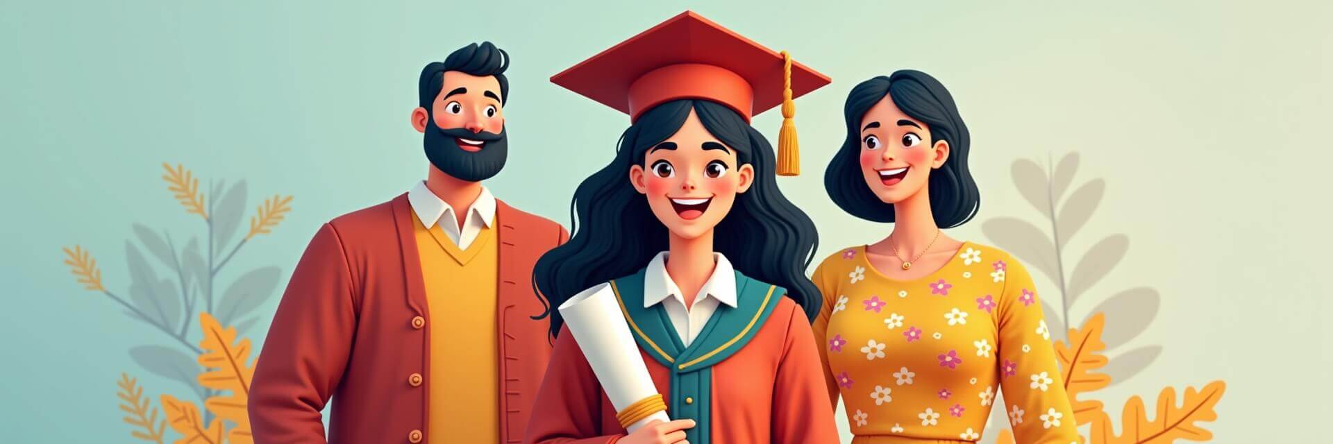Estudiante mexicano con toga y diploma gracias a un seguro educacional.