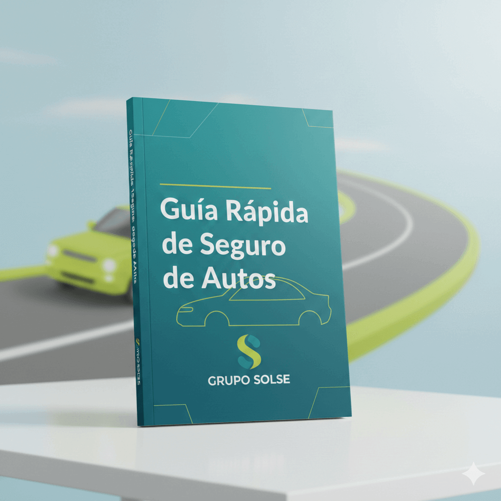 Mockup 3D de la Guía Rápida de Seguro de Autos