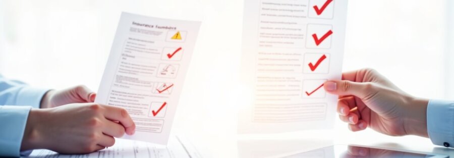 Persona revisando documentos para evitar errores al contratar un seguro de vida en México.