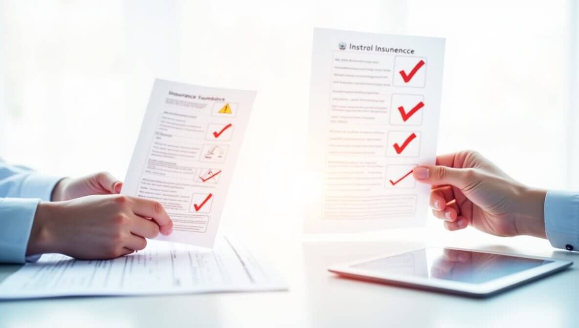 Persona revisando documentos para evitar errores al contratar un seguro de vida en México.